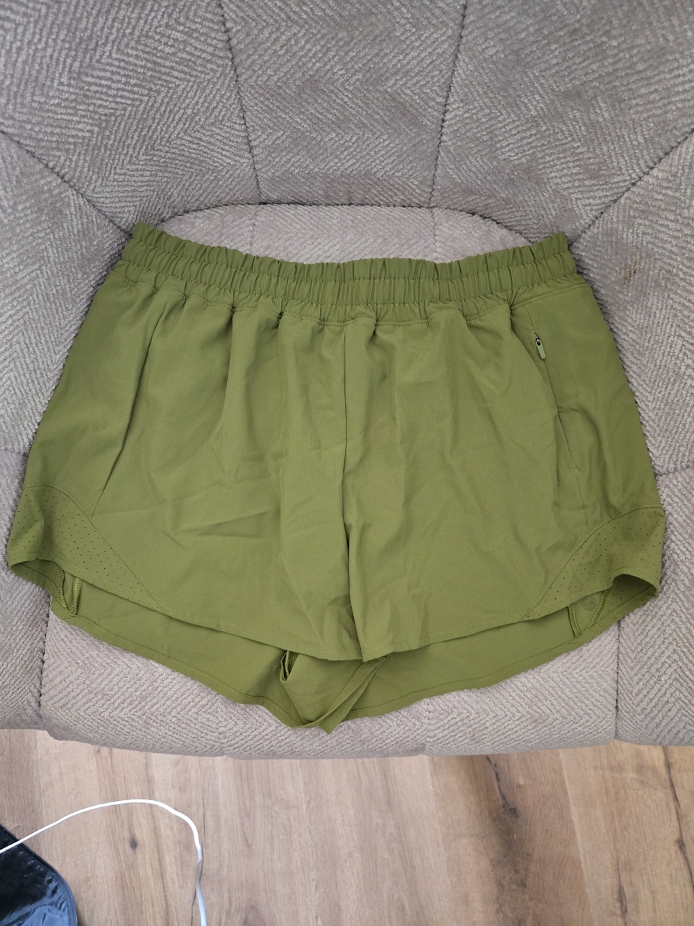 Calia  Olive Green Athletic Running Shorts